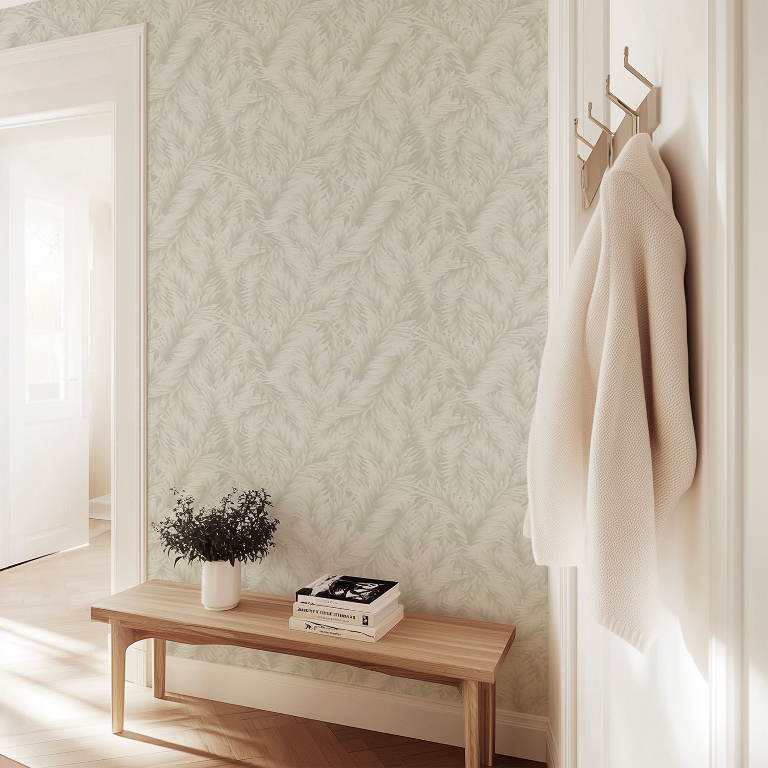 Maison Myrtle (Sage) Removable Wallpaper