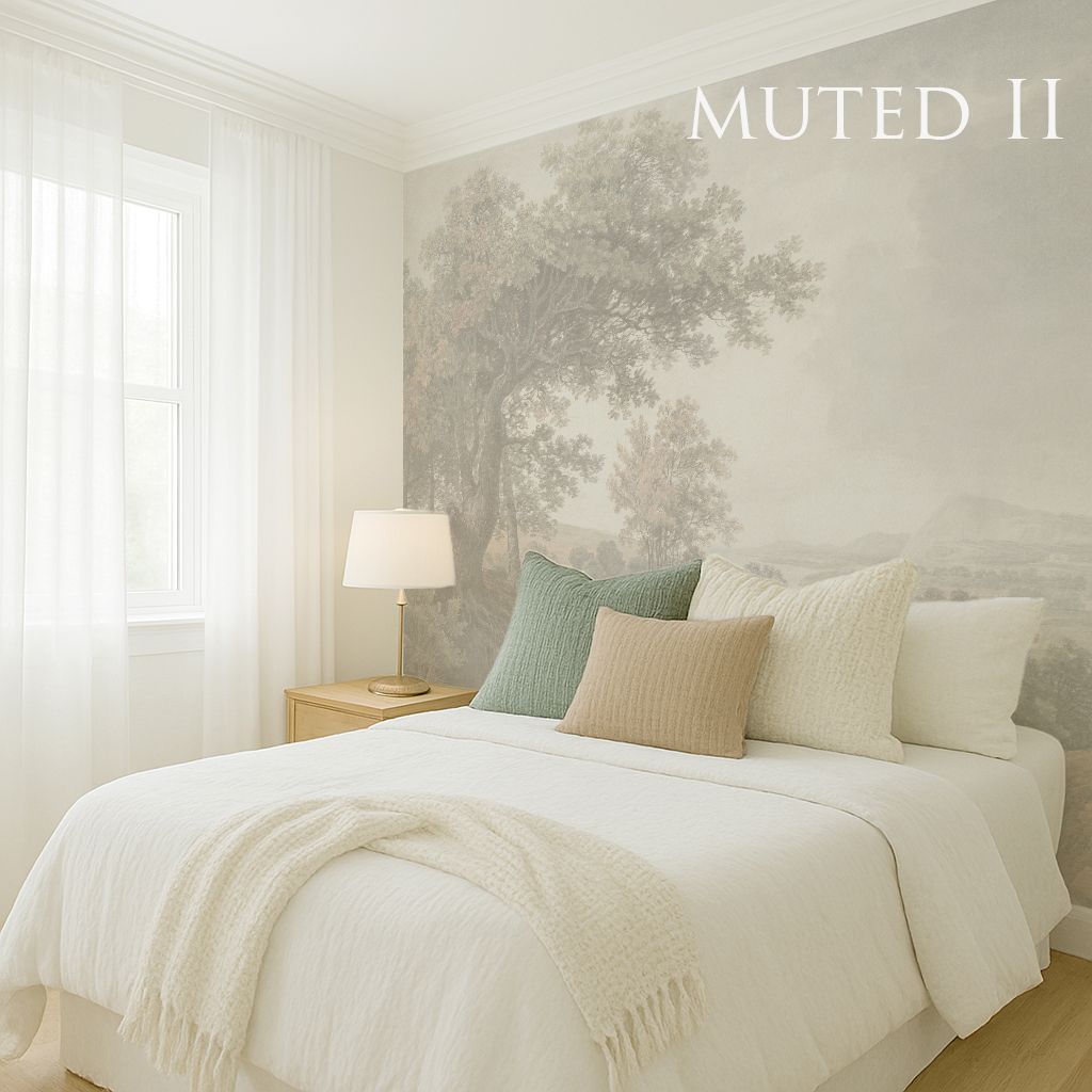 Wooded Landscape Removable Wallpaper Mural (Colour options)