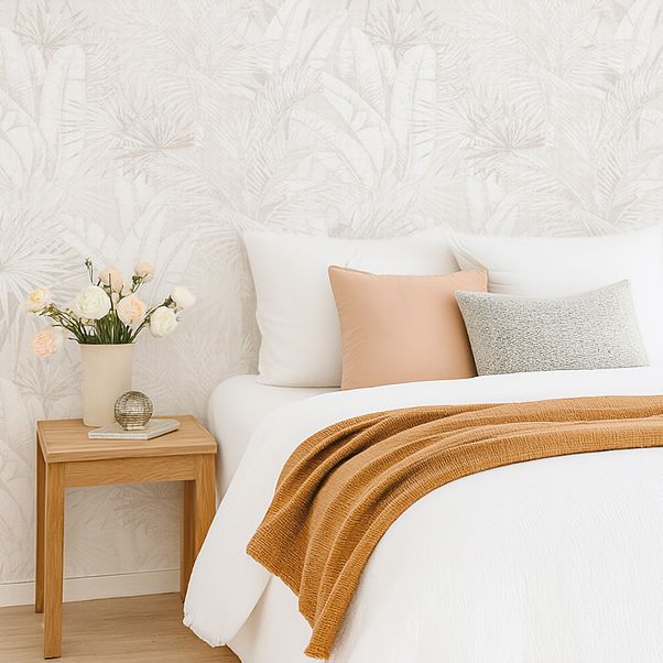 Luxe Palms Removable Wallpaper - Natural