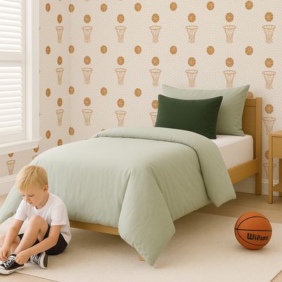 Shooting Hoops (Basketball) Removable Wallpaper (Colour options)