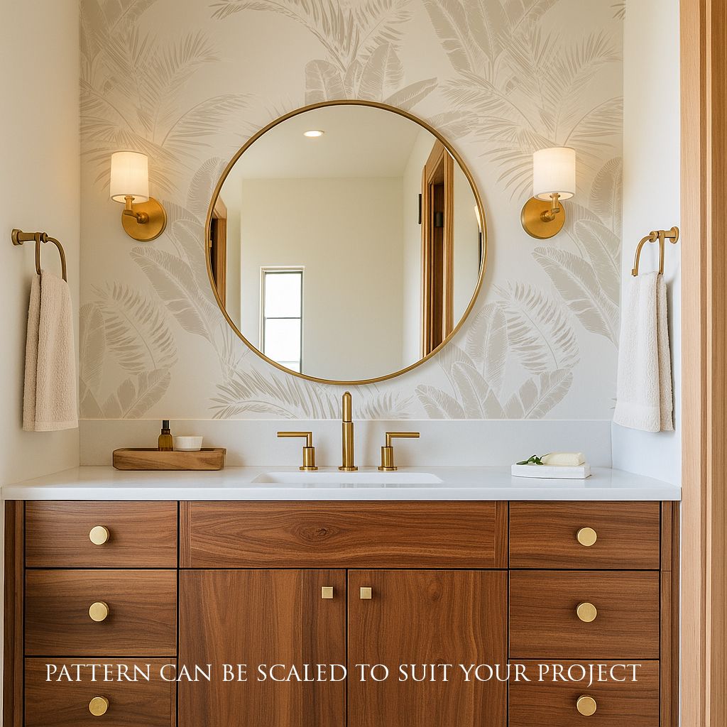 Luxe Exotica III Neutral Removable Wallpaper