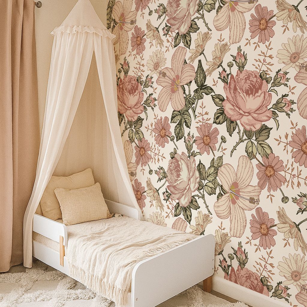 Heritage Blooms Removable Wallpaper