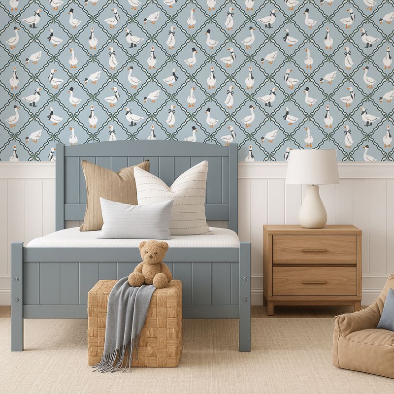 Dapper Geese Removable Wallpaper