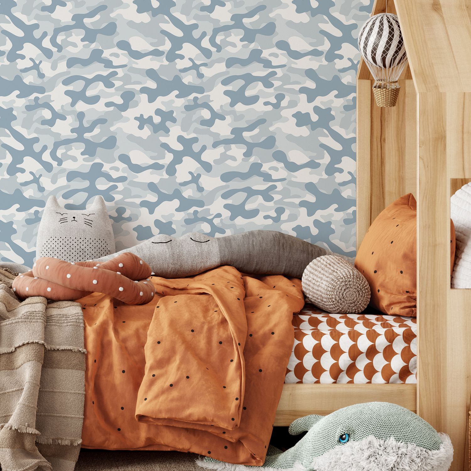 Colourful Camo Removable Wallpaper (Colour options)