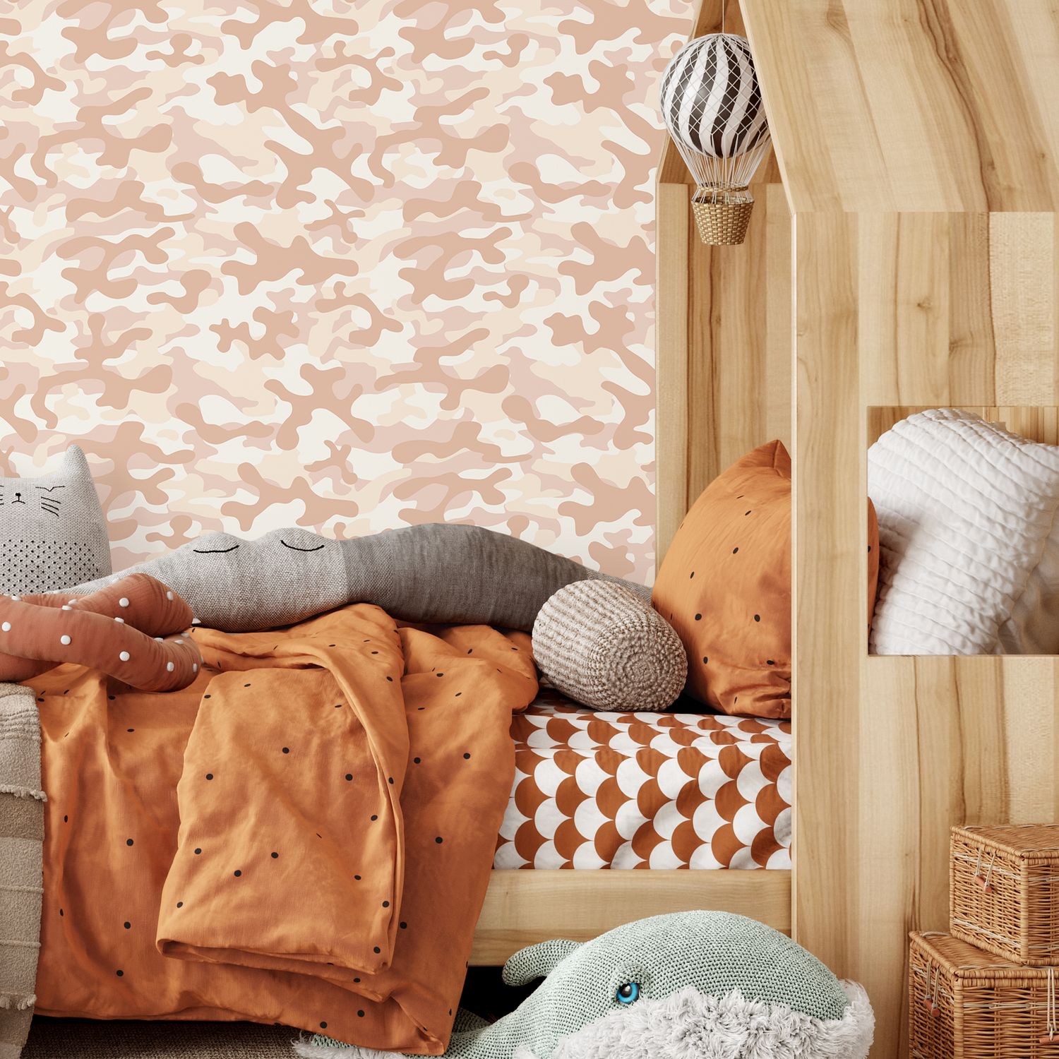 Colourful Camo Removable Wallpaper (Colour options)