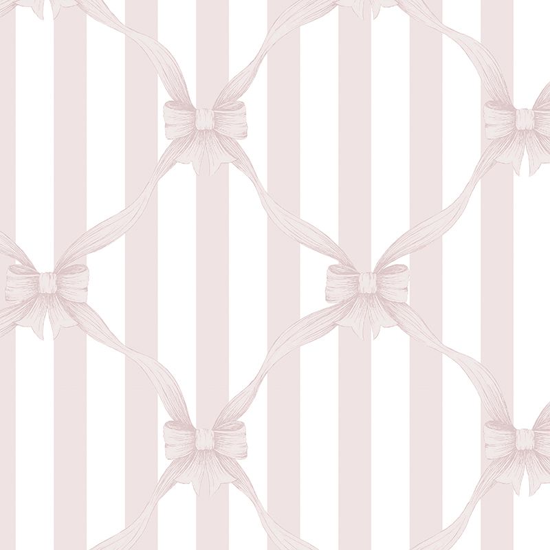 Bows (Blush) Removable Wallpaper