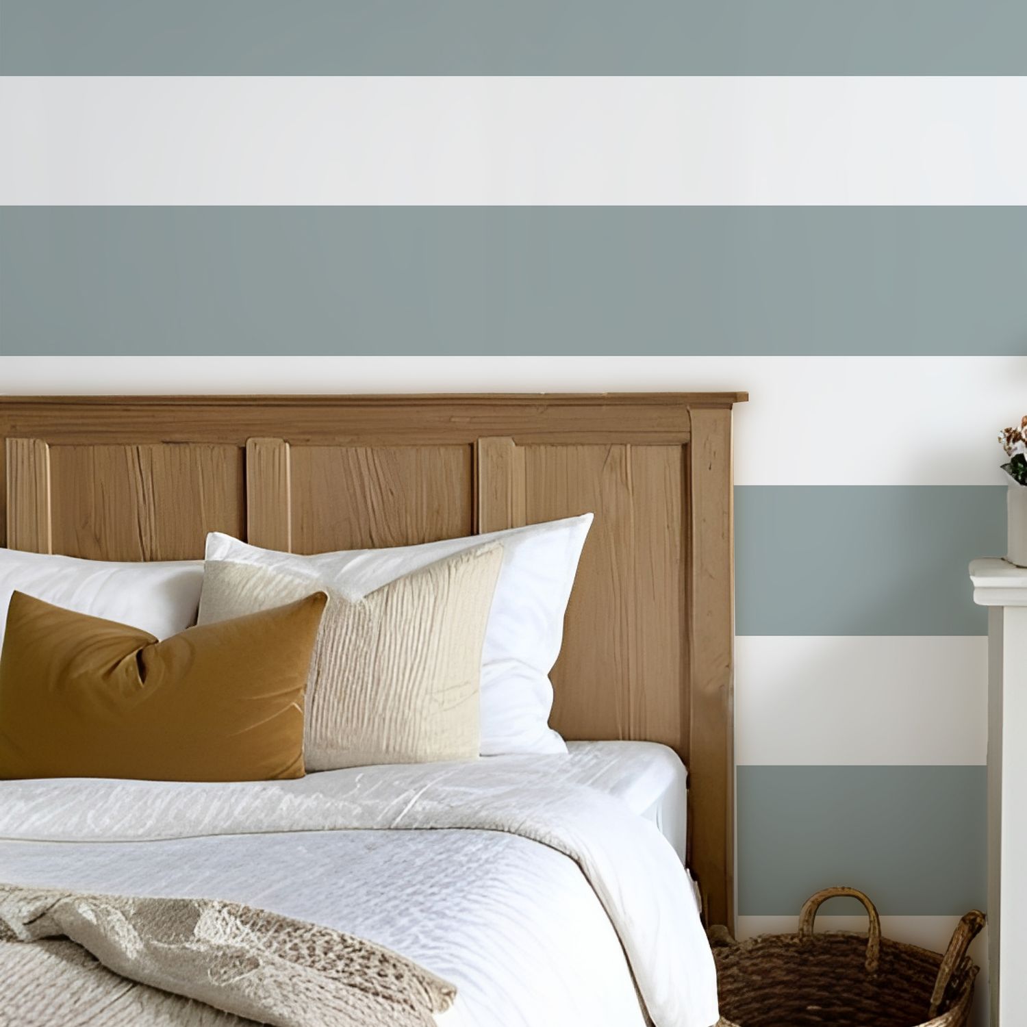 Stripes (Large Horizontal) Removable Wallpaper (colour options)