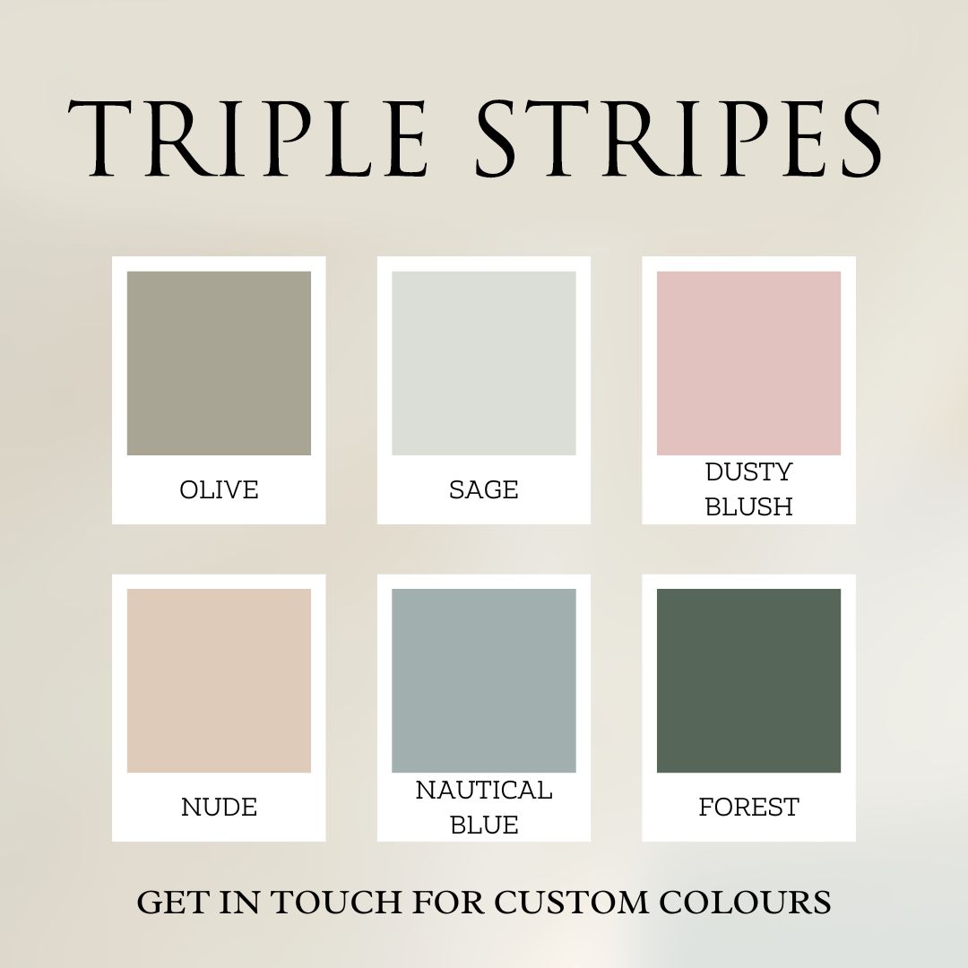Triple Stripes Removable Wallpaper (colour options)