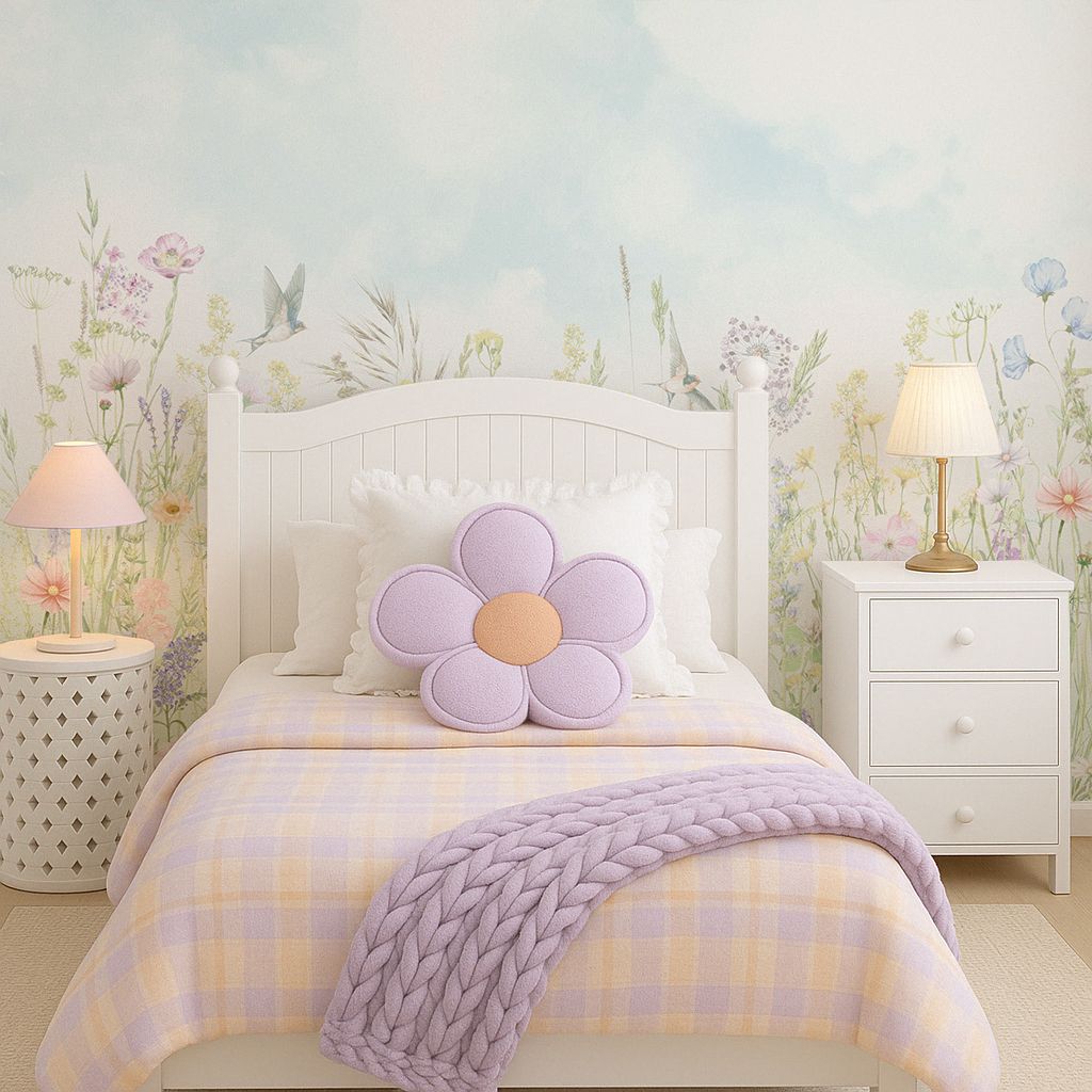 Wildflower Meadow Removable Wallpaper Mural