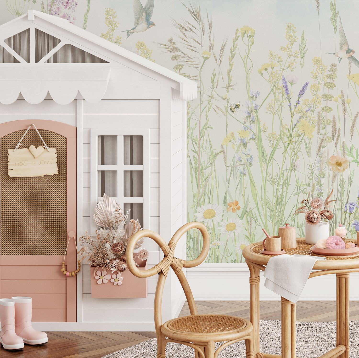 Wildflower Meadow Removable Wallpaper Mural