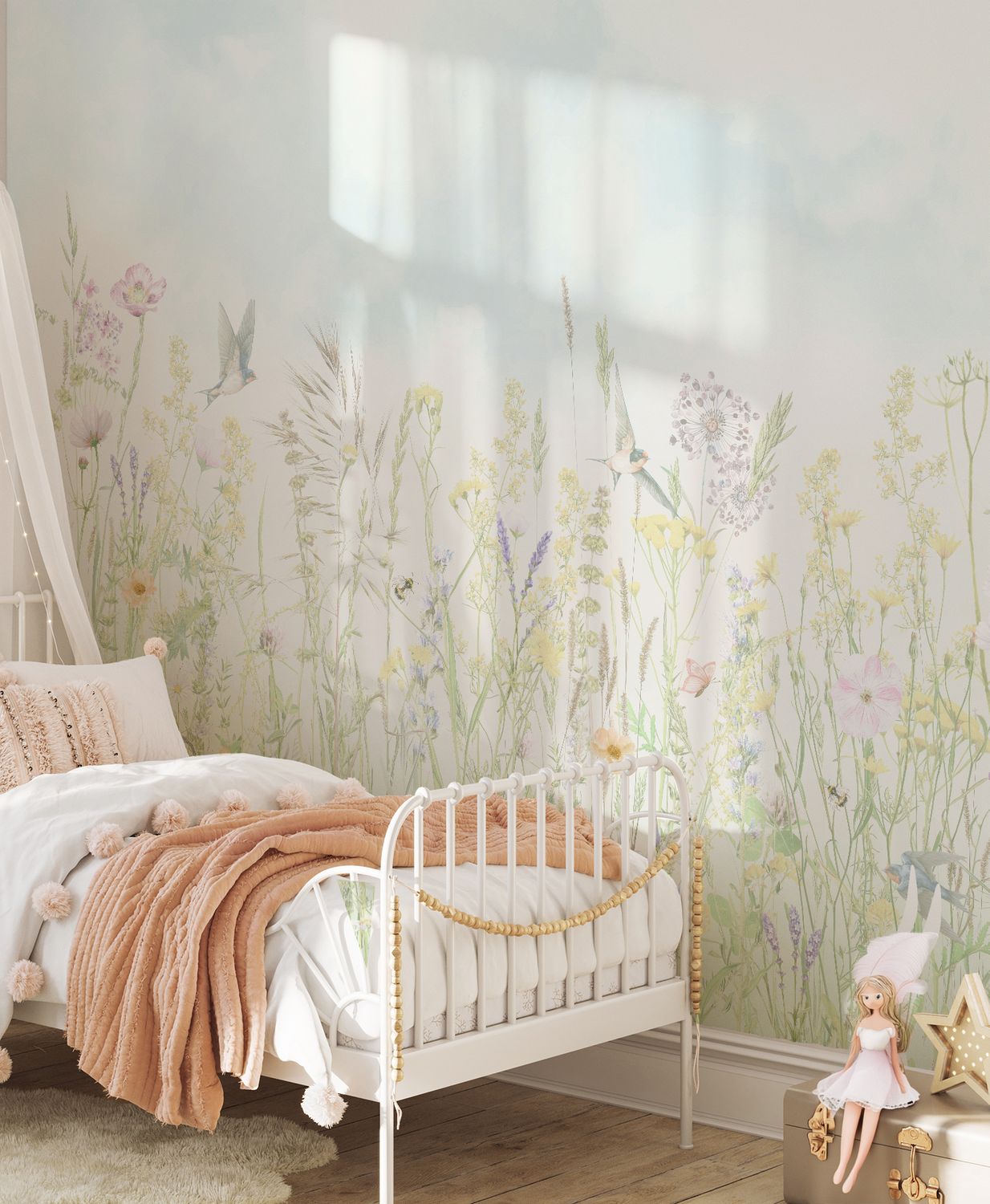 Wildflower Meadow Removable Wallpaper Mural