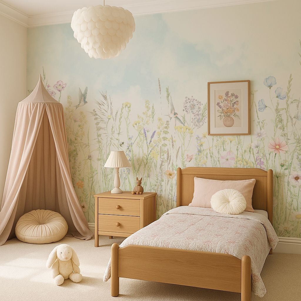 Wildflower Meadow Removable Wallpaper Mural