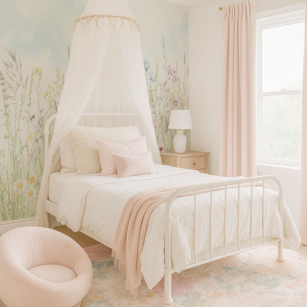 Wildflower Meadow Removable Wallpaper Mural