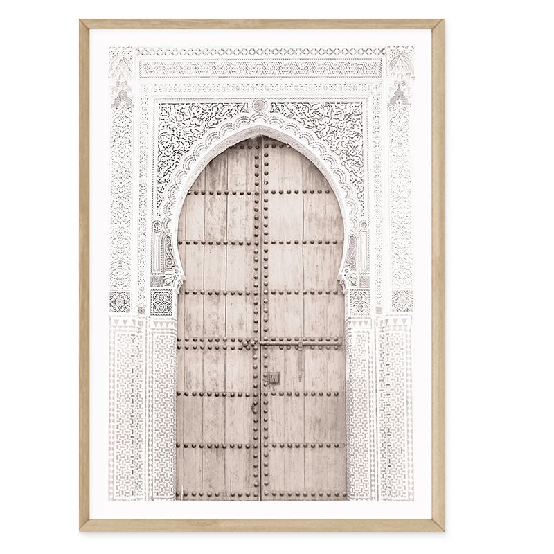 Moroccan Door &amp; Coastal Pampas Grass (portrait) Set