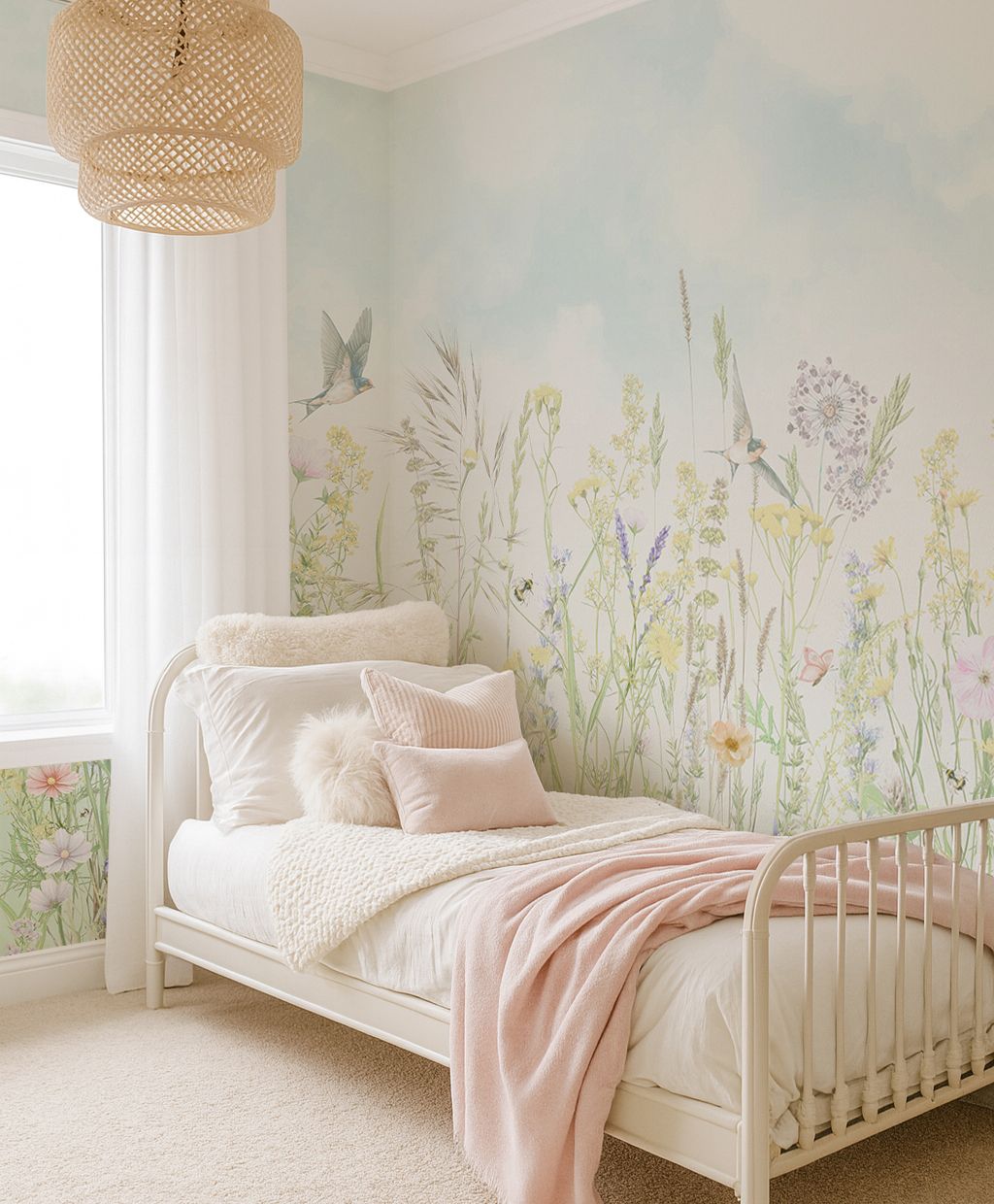 Wildflower Meadow Removable Wallpaper Mural