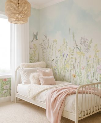 Wildflower Meadow Removable Wallpaper Mural