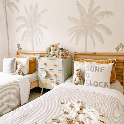 Neutral Palms Landscape Removable Wallpaper Mural