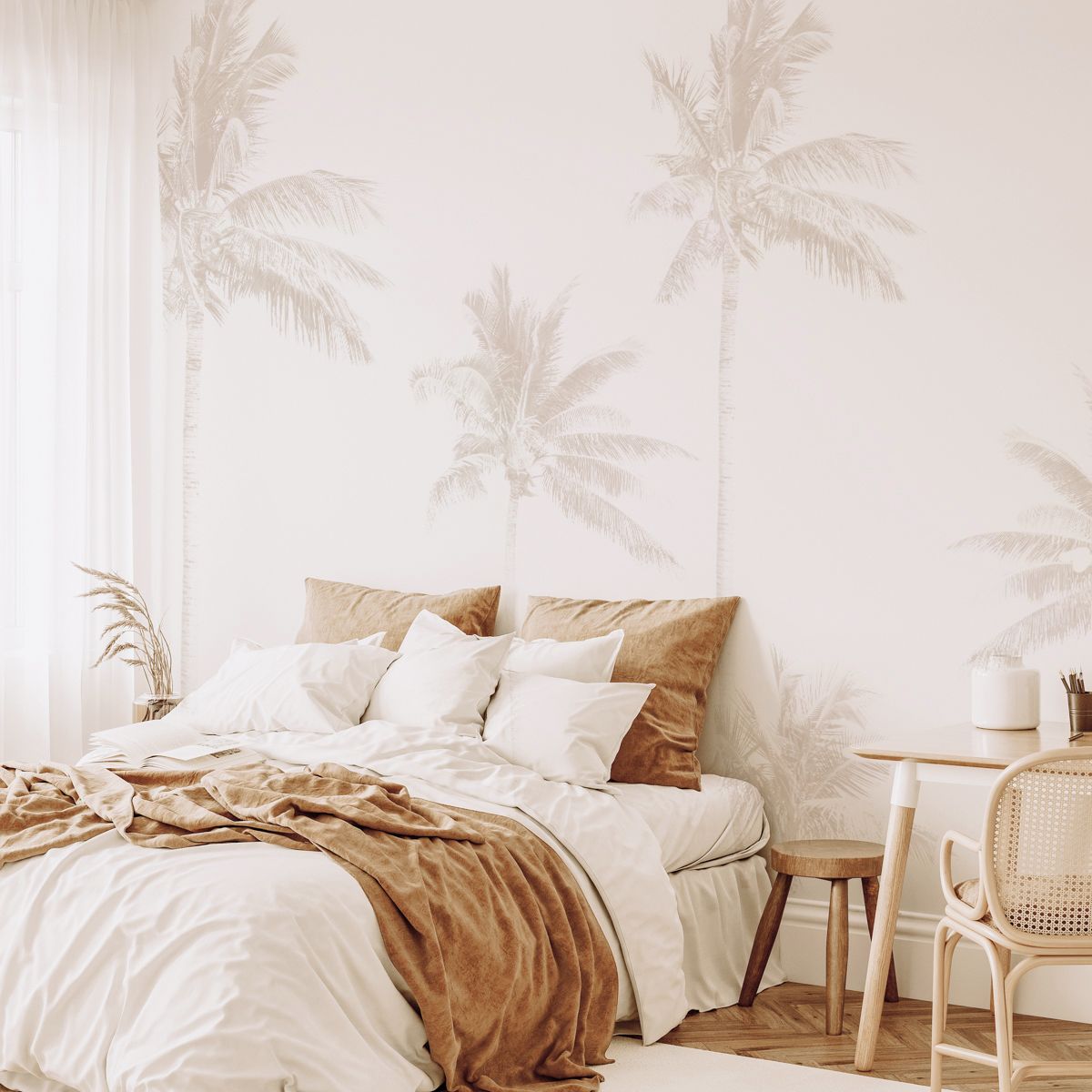 Palm Tree Mural II (Neutral)