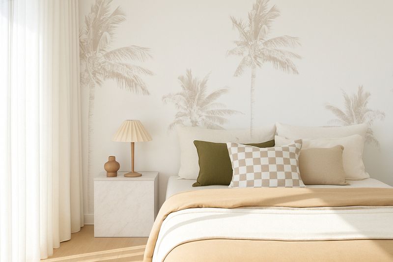 Palm Tree Mural II (Neutral)