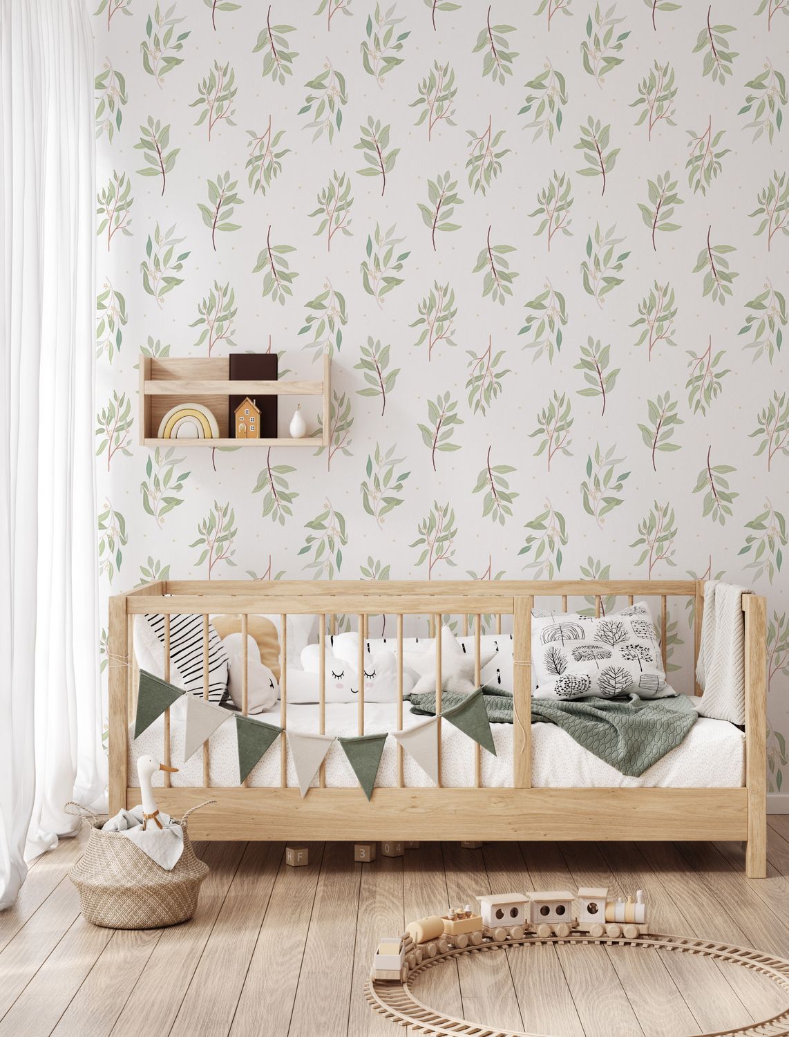 Bushland Leaves Removable Wallpaper