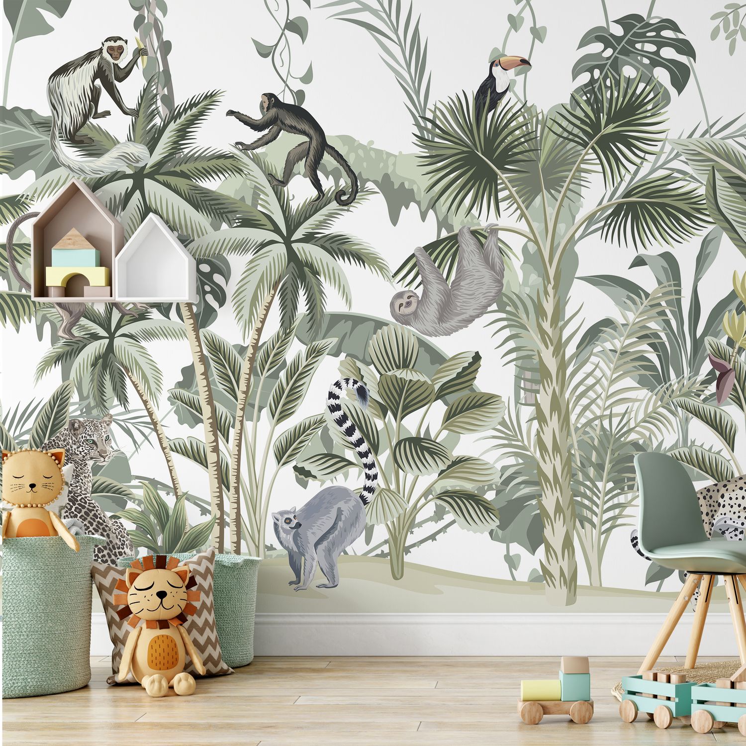 Into the Jungle Removable Wallpaper Mural