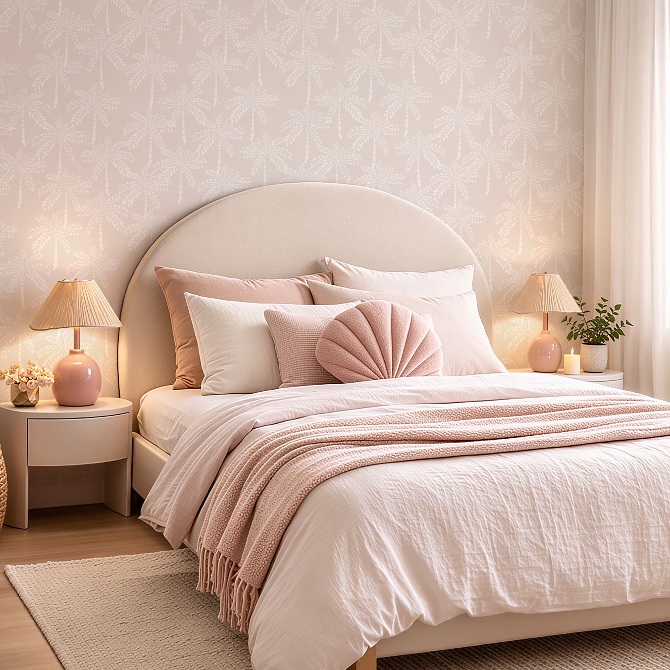 Caribbean Palms Removable Wallpaper (colour options)