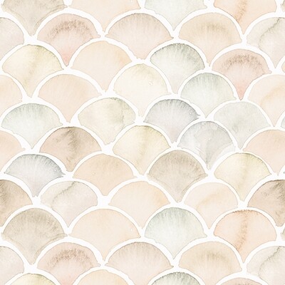 Neutral Mermaid Removable Wallpaper