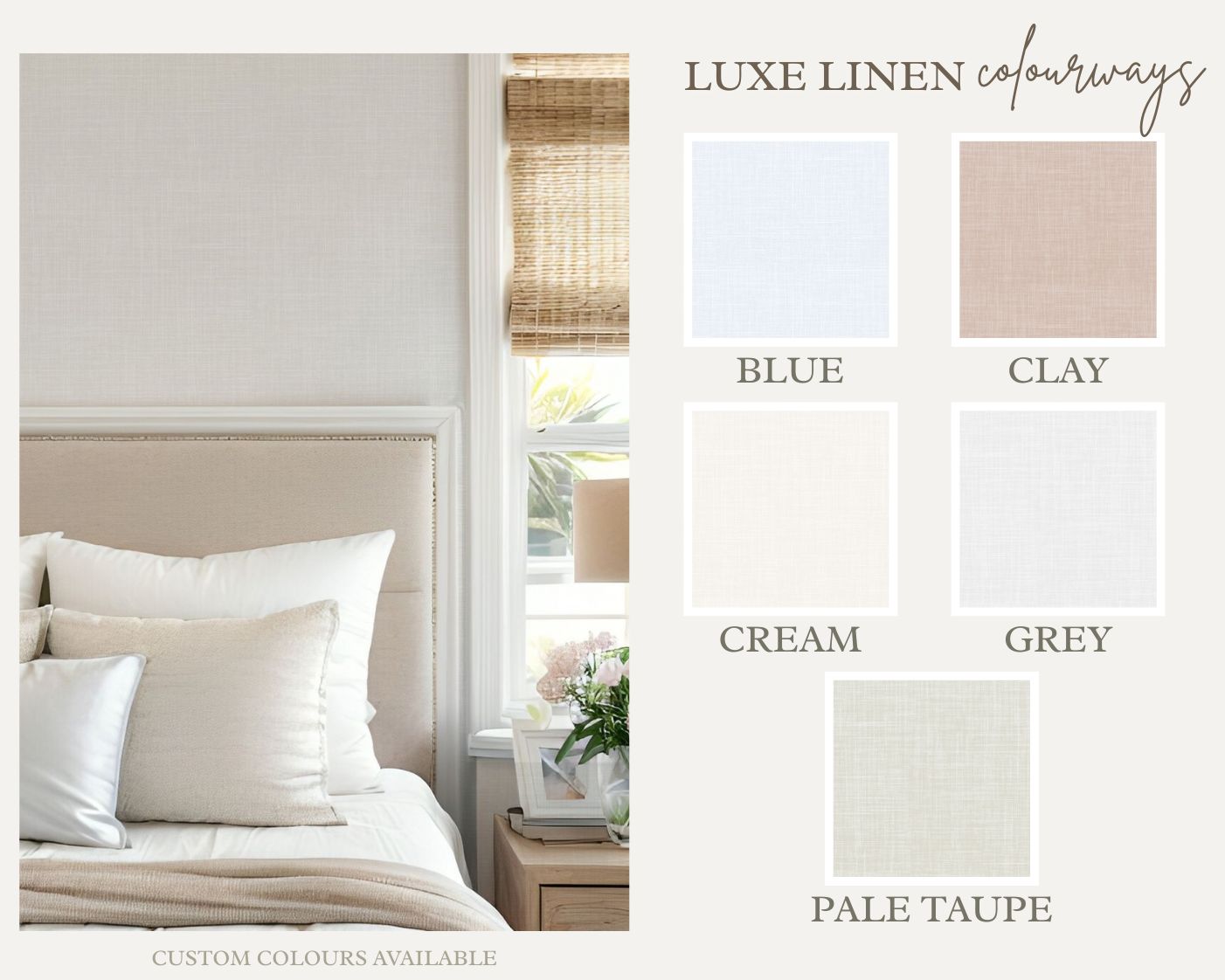 Luxe Linen Removable Wallpaper