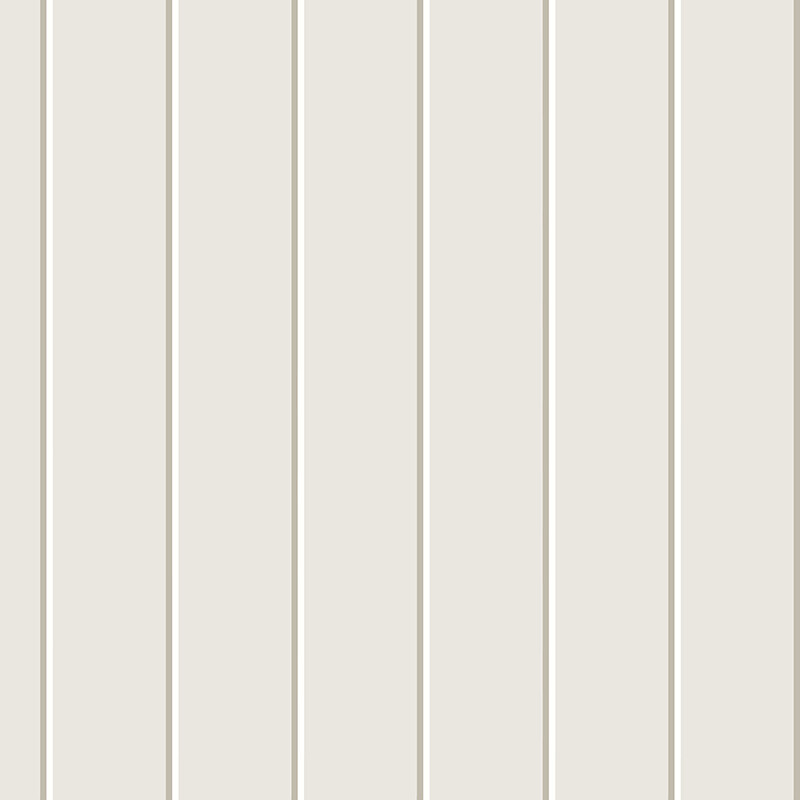Smooth Tongue &amp; Groove (Clean Look) Wood Panels Removable Wallpaper (Cream)