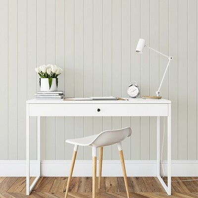 Smooth Tongue &amp; Groove (Clean Look) Wood Panels Removable Wallpaper (Eucalypt)