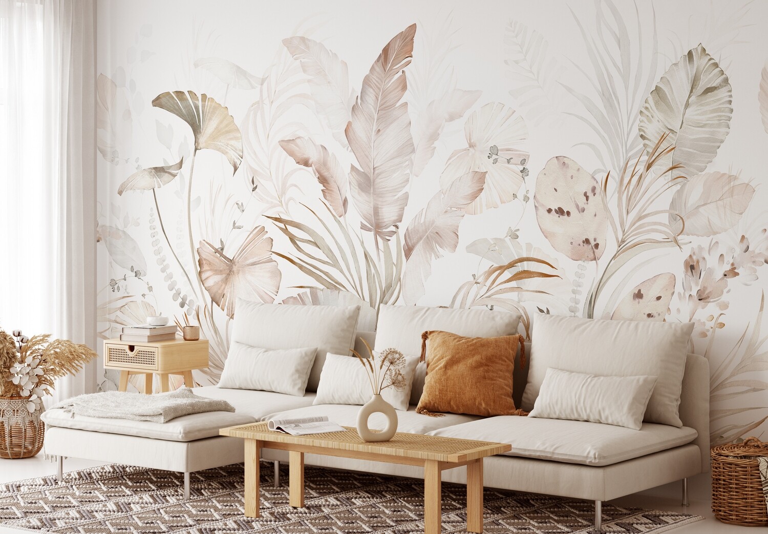 Boho Neutrals Mural Removable Wallpaper