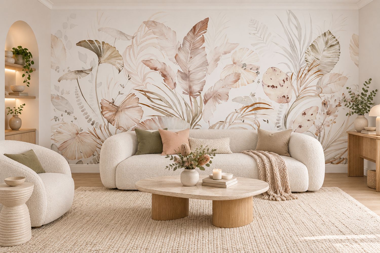 Boho Neutrals Mural Removable Wallpaper