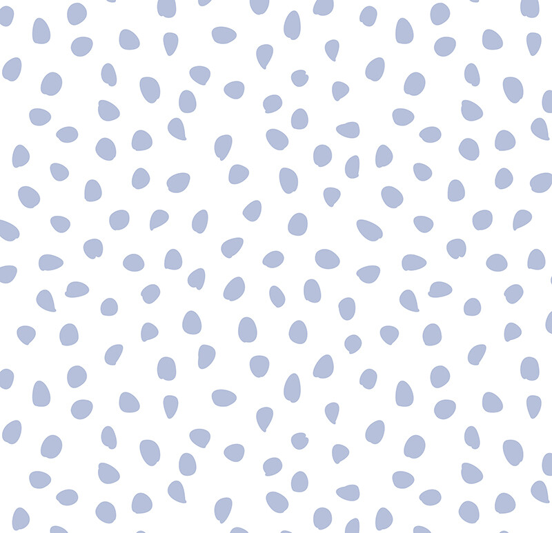 Gracie's Dots (Blue) Removable Wallpaper