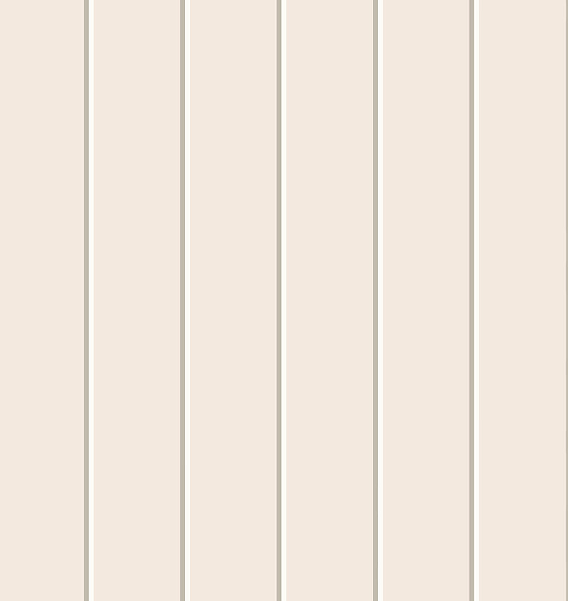 Smooth Tongue &amp; Groove (Clean Look) Wood Panels Removable Wallpaper (Nude)