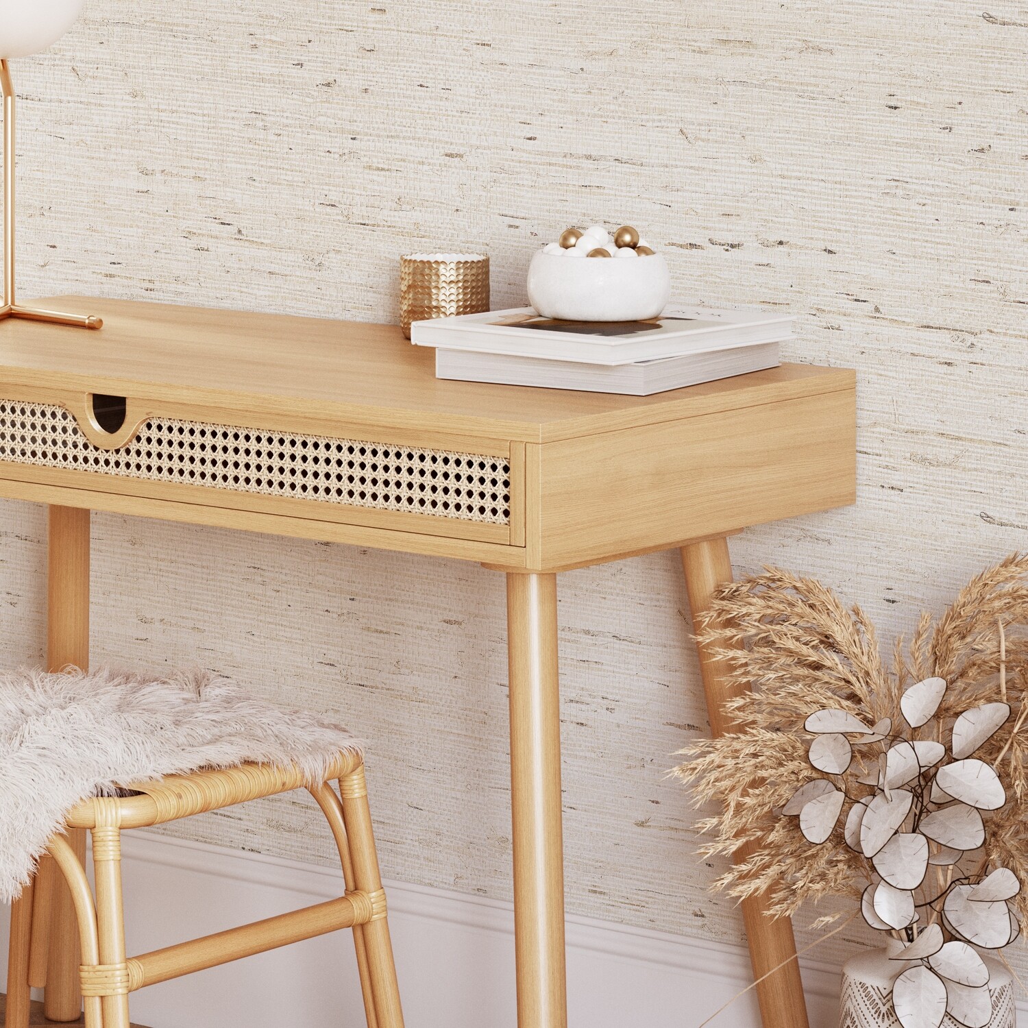Seagrass (Grasscloth Look) Removable Wallpaper (Original Natural)