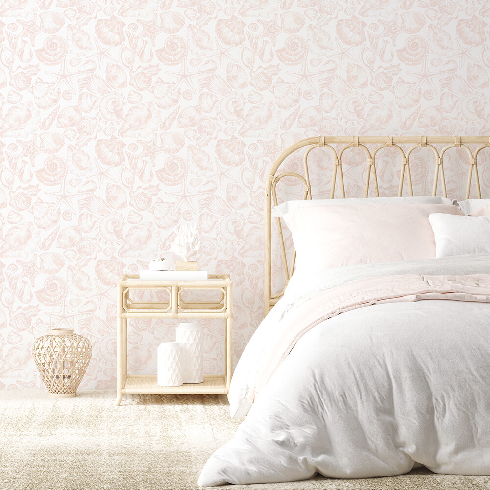 Mermaid Seashells Removable Wallpaper (colour options)