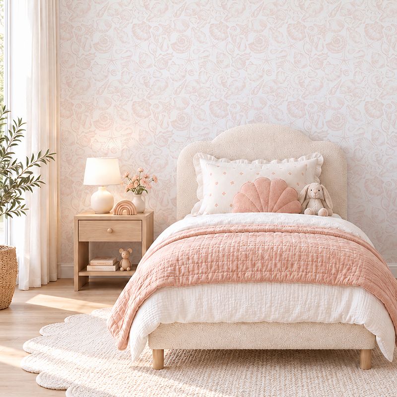 Mermaid Seashells Removable Wallpaper (colour options)