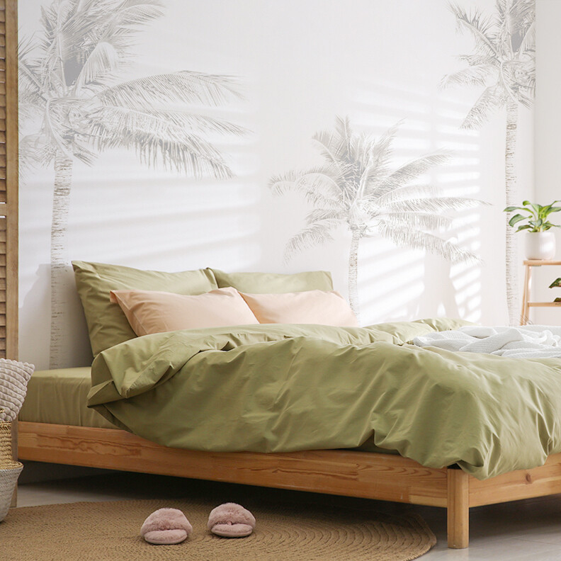 Faded Palms Removable Wallpaper Mural