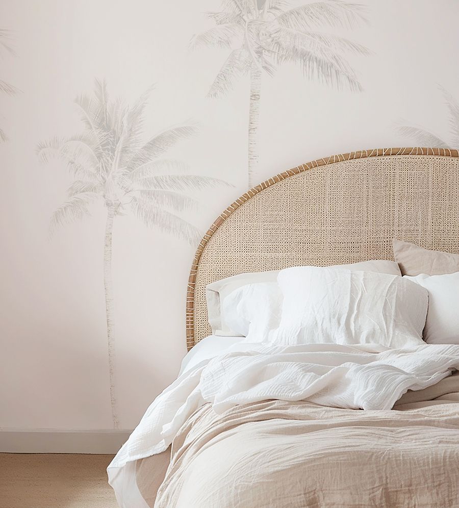 Faded Palms Removable Wallpaper Mural