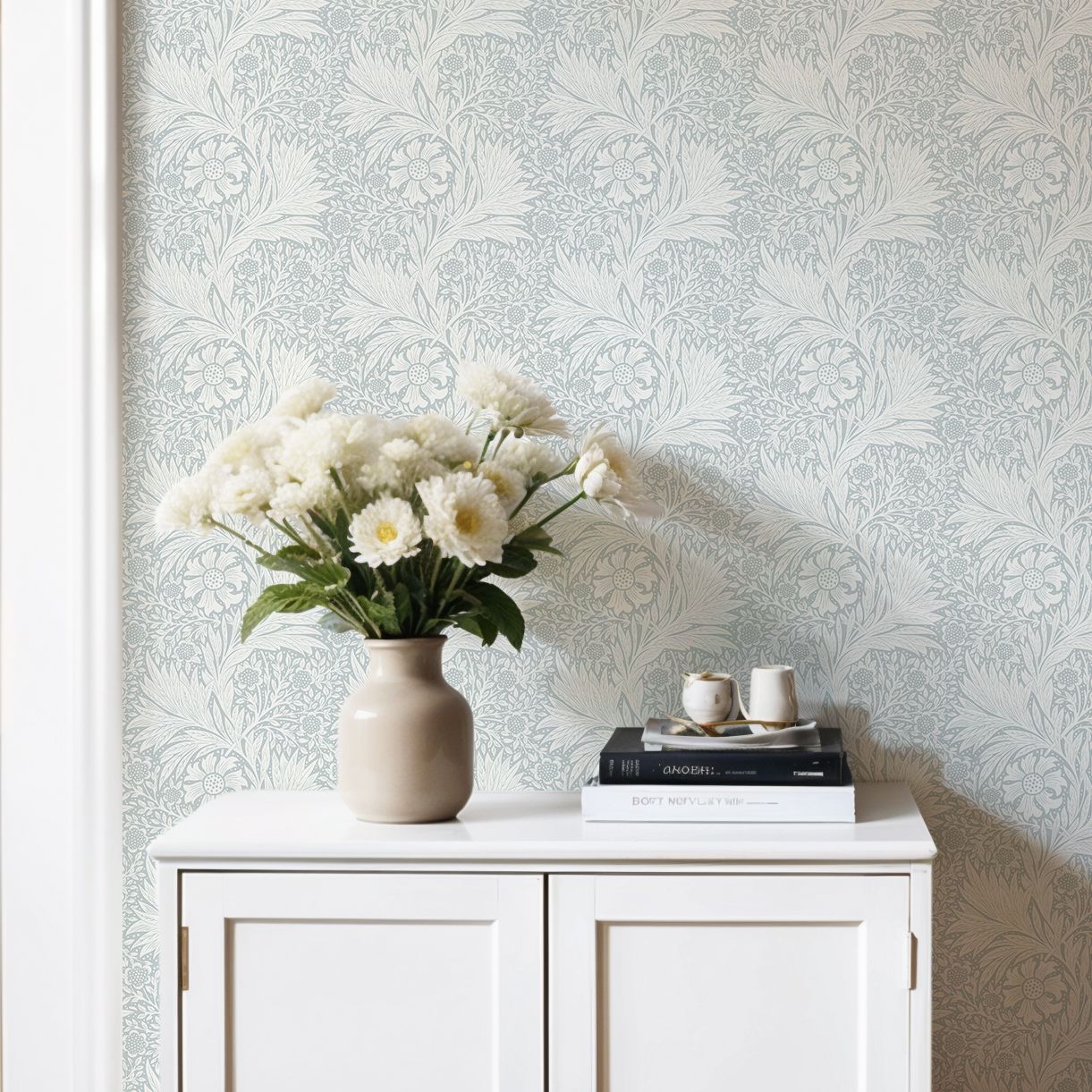 Delicate Foliage (Duck Egg) Removable Wallpaper Delicate Foliage (Duck Egg) Removable Wallpaper