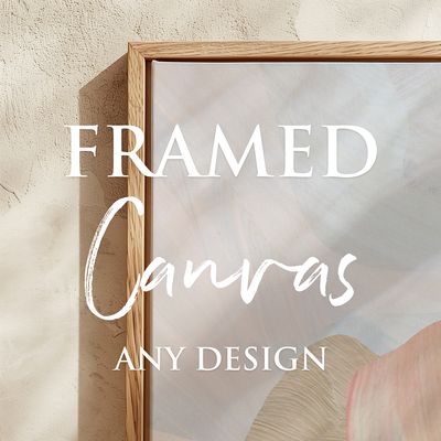 Framed Canvas - ANY print design Framed Canvas - ANY print design