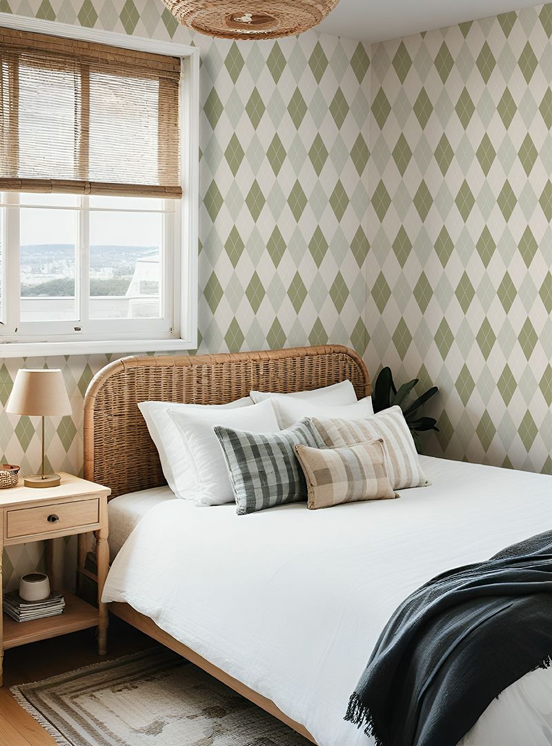 Byron Hinterland Argyle I Removable Wallpaper