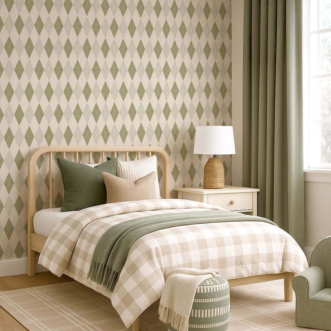 Byron Hinterland Argyle I Removable Wallpaper