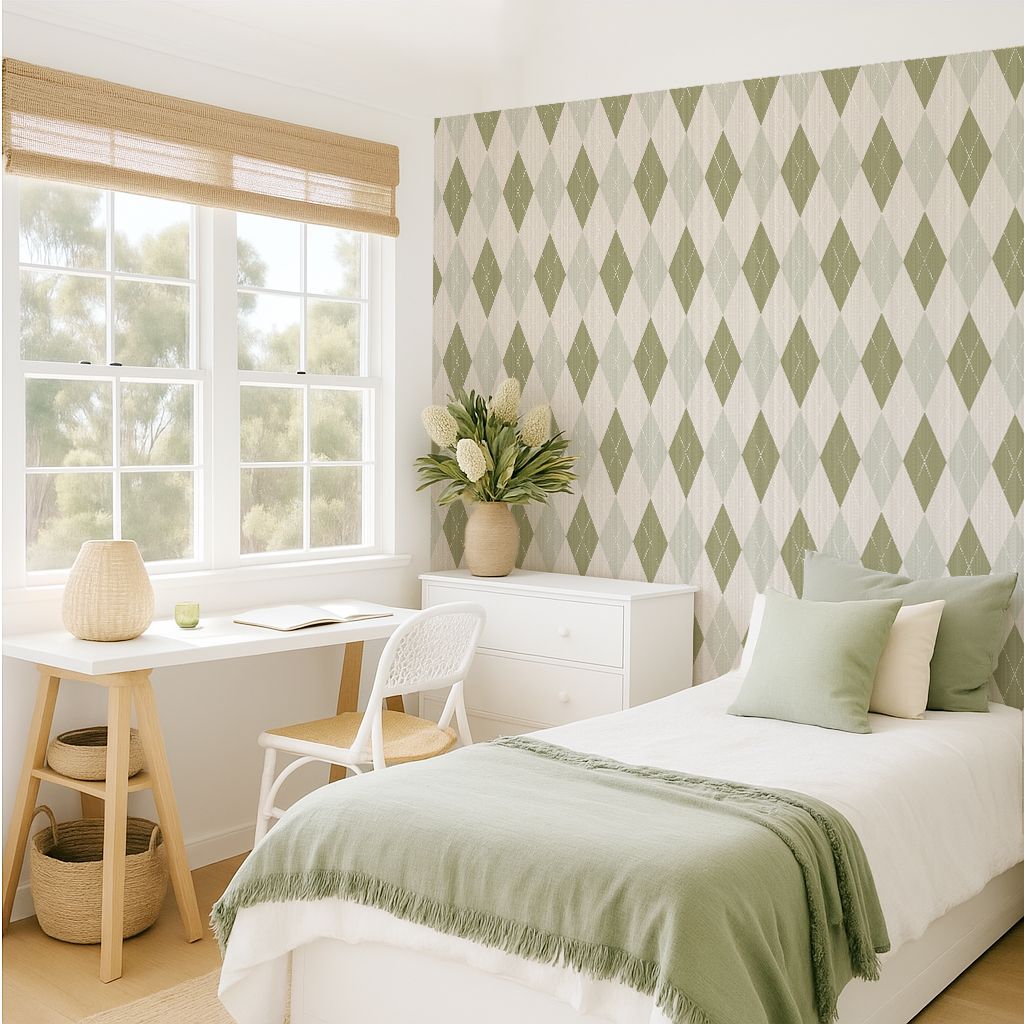 Byron Hinterland Argyle III Removable Wallpaper