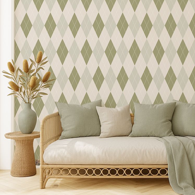 Byron Hinterland Argyle III Removable Wallpaper
