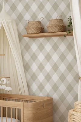 Argyle (Colour Options) Removable Wallpaper