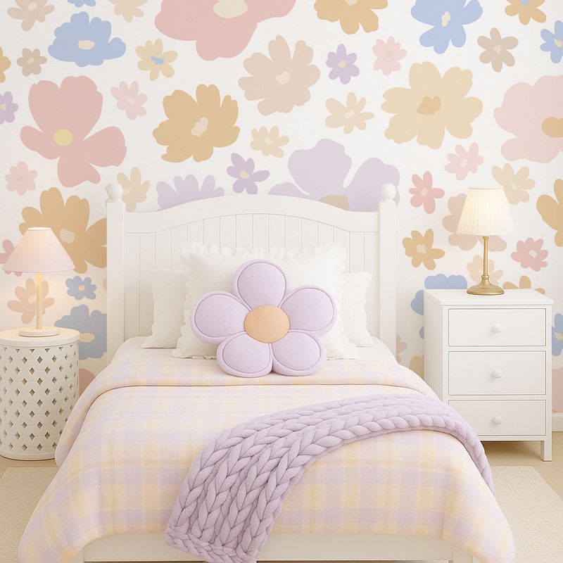 Springtime Garden Removable Wallpaper Springtime Garden Removable Wallpaper