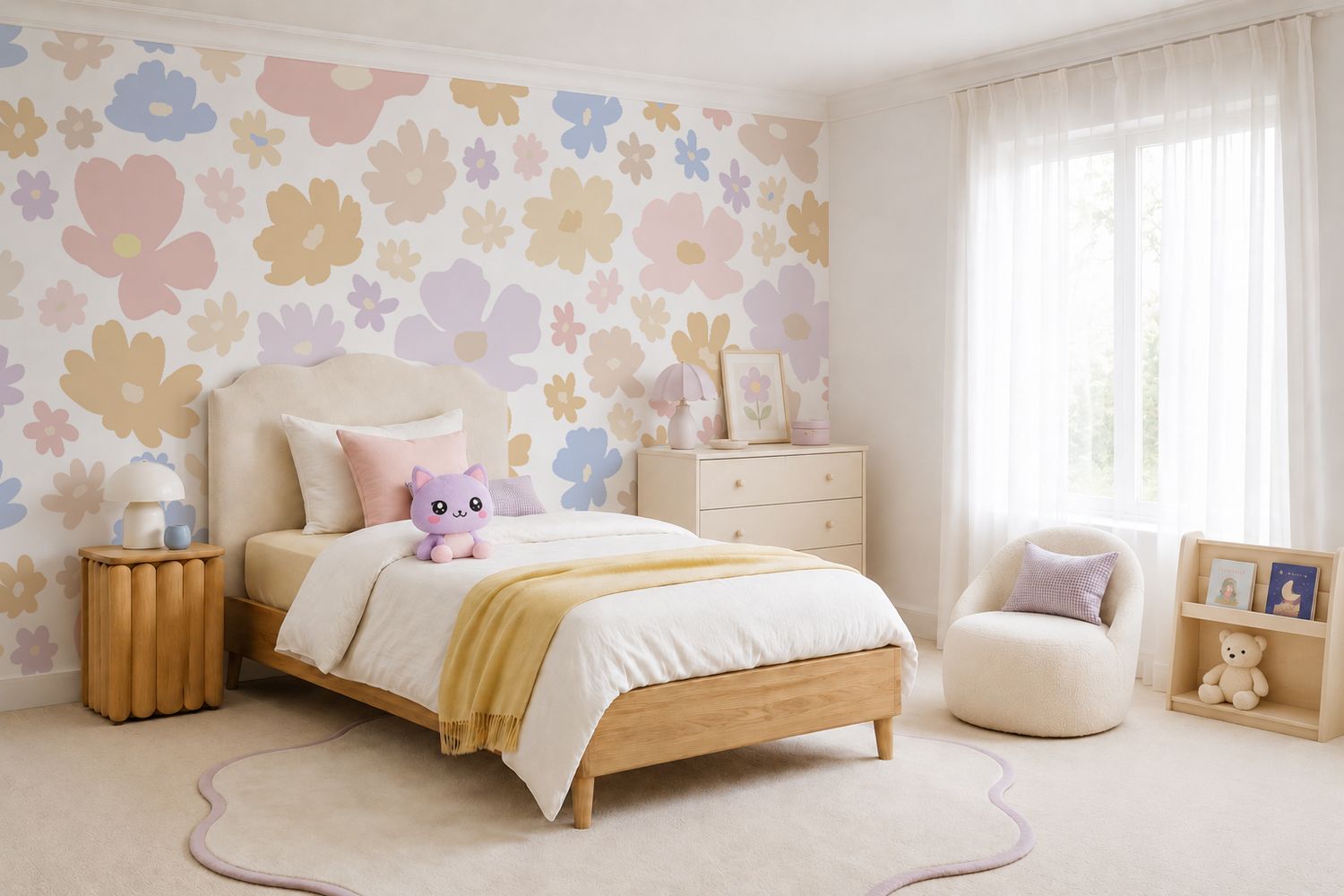 Springtime Garden Removable Wallpaper
