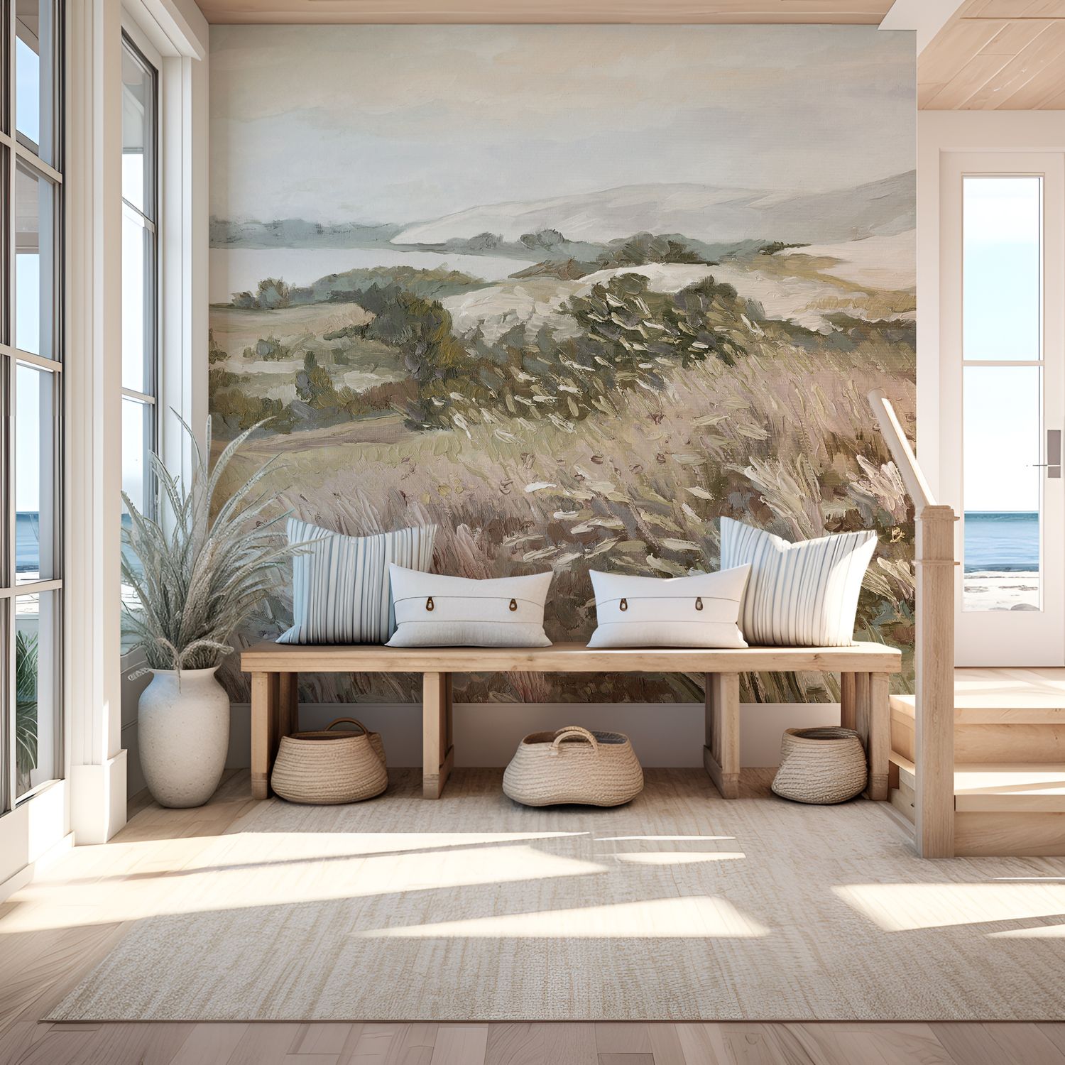 Coastal Meadow Removable Wallpaper