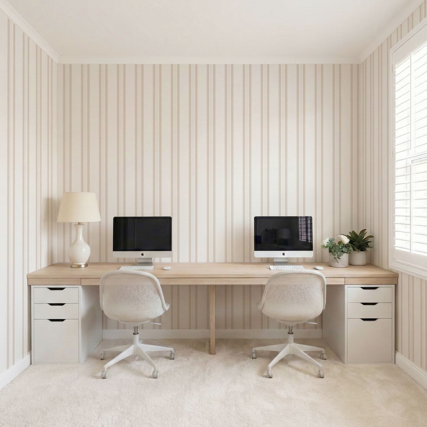 Pinline Stripes Removable Wallpaper (colour options)